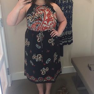 LOFT Halter Midi Dress